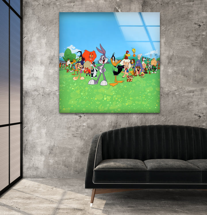 Charming animated art that brings a magical cartoon world to life through intricate designs and lively hues

