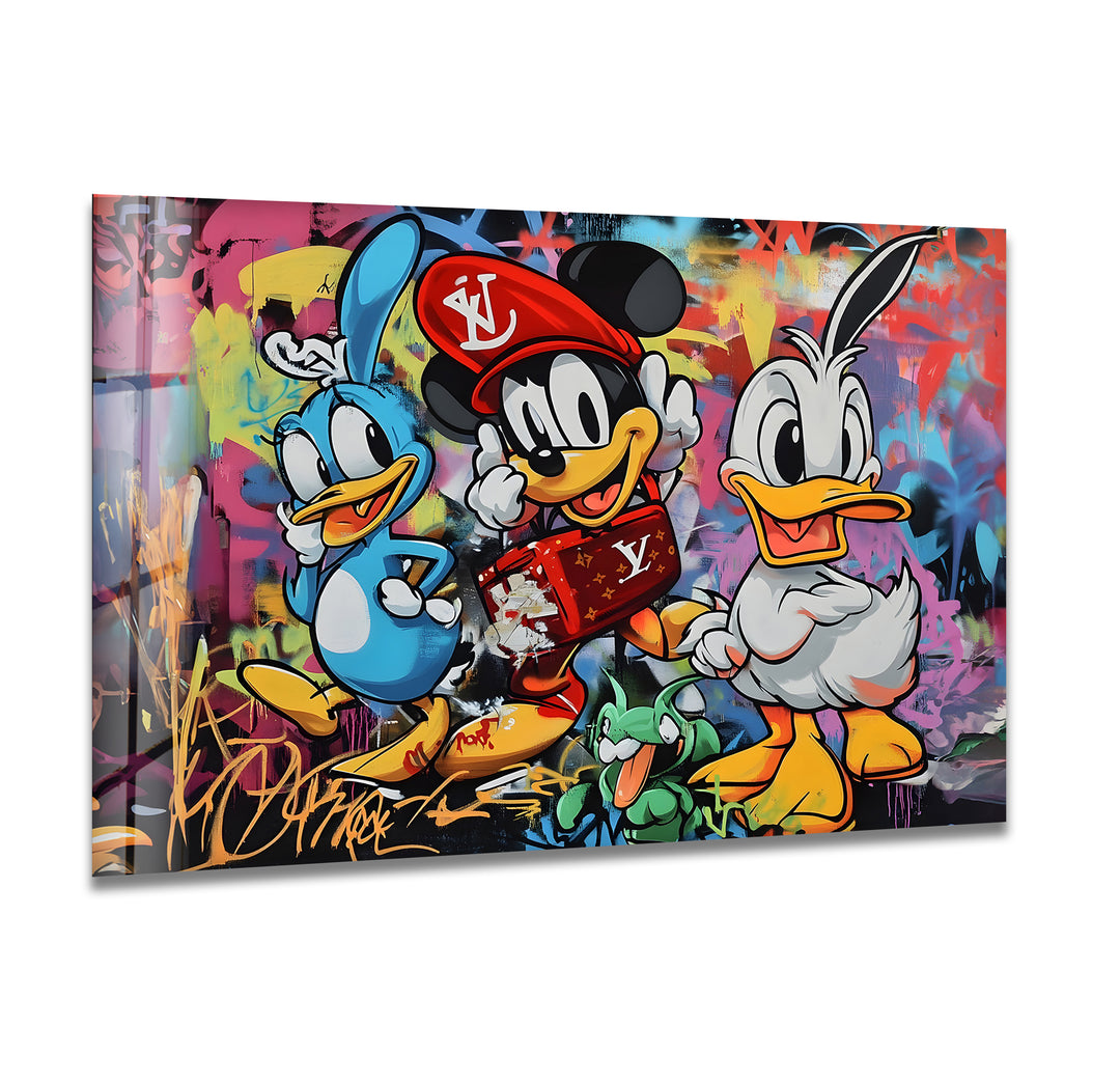 Looney Tunes Glass Wall Art print picture on glass, Tempered Glass Wall Art