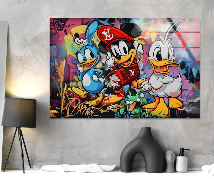 Looney Tunes Glass Wall Art stained glass wall art, stained glass wall decor