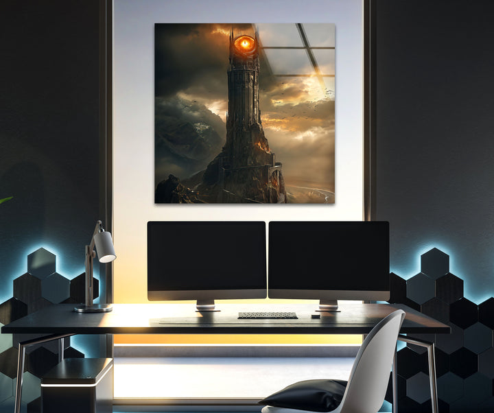Lord of The Rings Great Eye Glass Wall Art photo print on glass, prints on glass wall art
