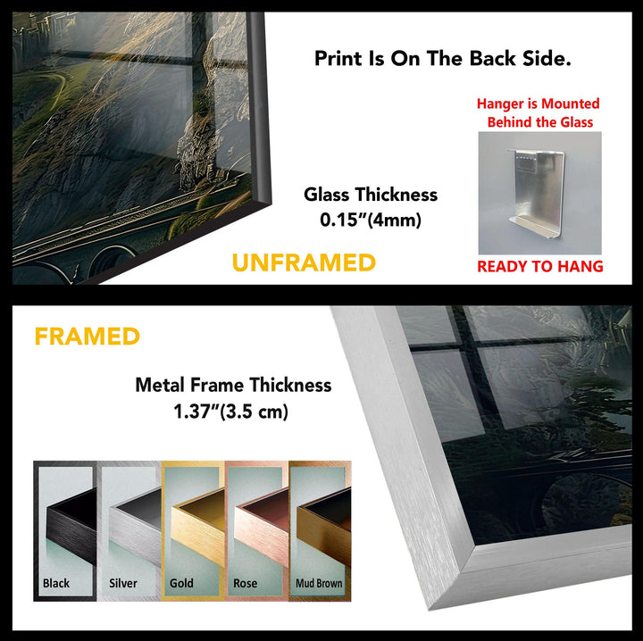 Lord of The Rings Castle Glass Wall Art