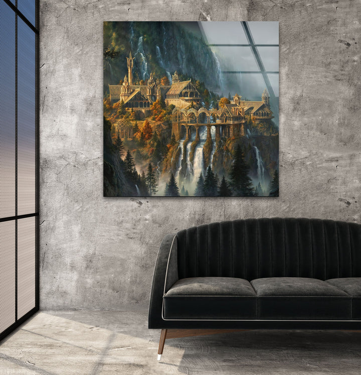 Lord Of The Rings Rivendell  Glass Wall Art & Decor