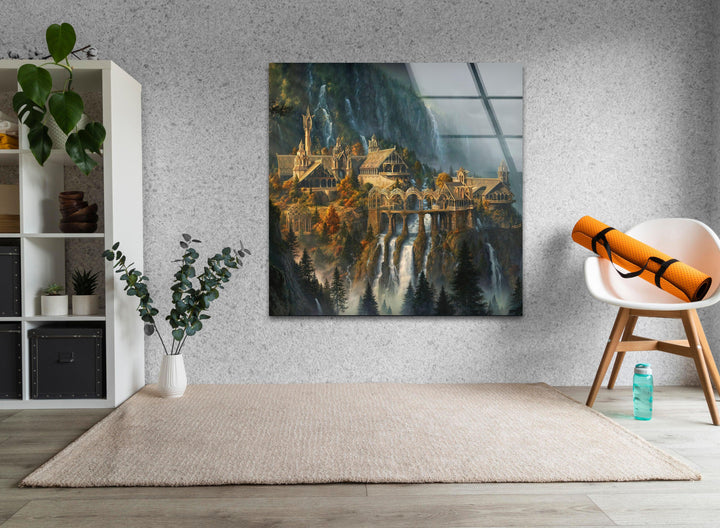 Lord Of The Rings Rivendell Tempered Glass Wall Art - MyPhotoStation
