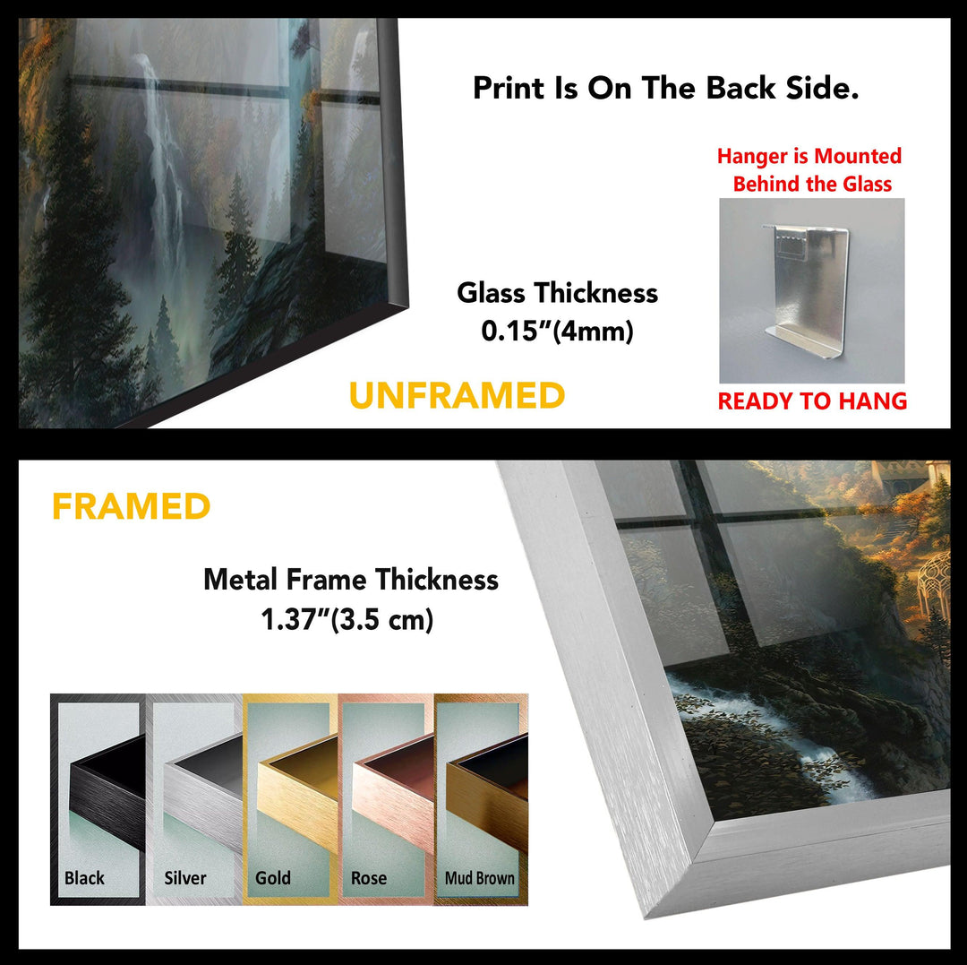 Lord Of The Rings Rivendell Tempered Glass Wall Art - MyPhotoStation