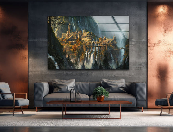Lord Of The Rings Rivendell Tempered Glass Wall Art - MyPhotoStation
