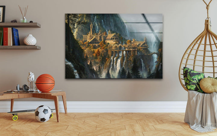 Lord Of The Rings Rivendell Tempered Glass Wall Art - MyPhotoStation