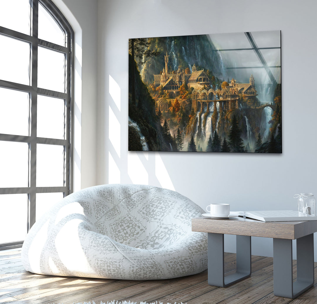 Lord Of The Rings Rivendell Tempered Glass Wall Art - MyPhotoStation