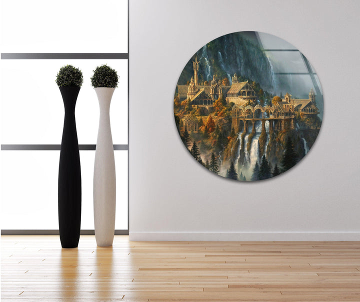 Lord Of The Rings Rivendell Tempered Glass Wall Art - MyPhotoStation