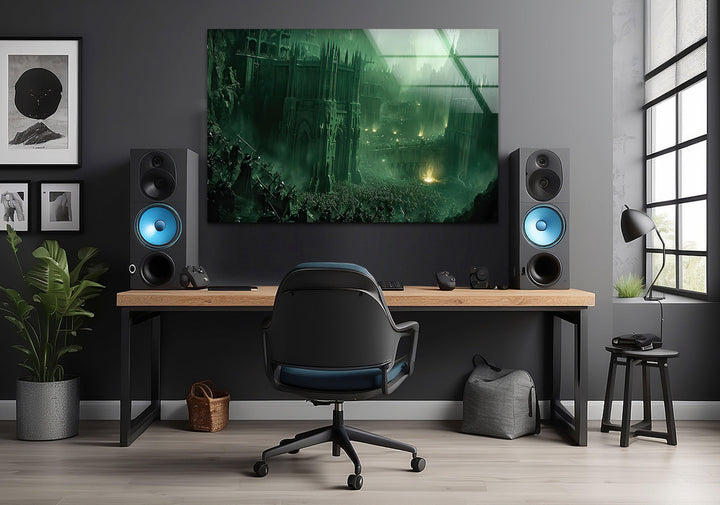 Lord of The Rings War Glass Wall Art picture on glass wall art, photos printed on glass
