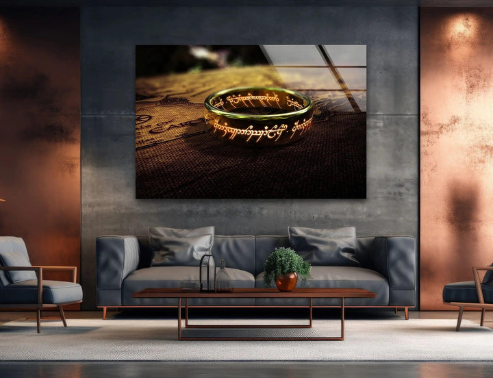 Lord of The Ring Glass Wall Art glass art painting, glass art for the Wall
