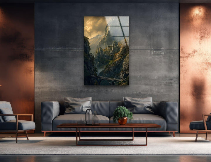 Lord of The Rings Castle Glass Wall Art glass photo prints, glass picture prints
