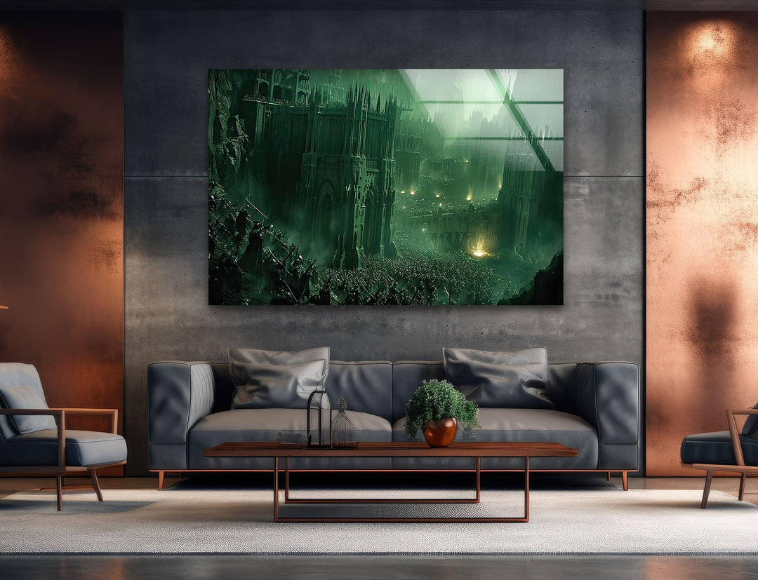 Lord of The Rings War Glass Wall Art print on glass, glass printed photos
