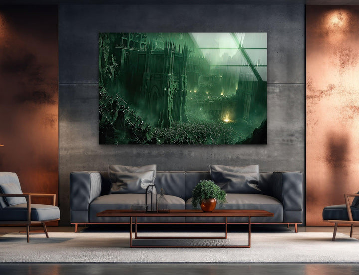 Lord of The Rings War Glass Wall Art print on glass, glass printed photos
