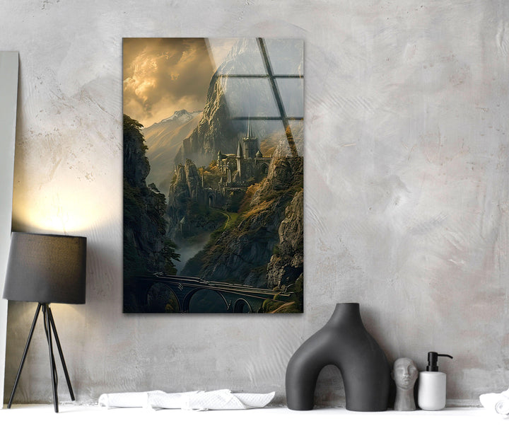 Lord of The Rings Castle Glass Wall Art glass image printing, glass prints from photos

