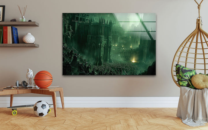 Lord of The Rings War Glass Wall Art glass wall decor, glass wall art decor
