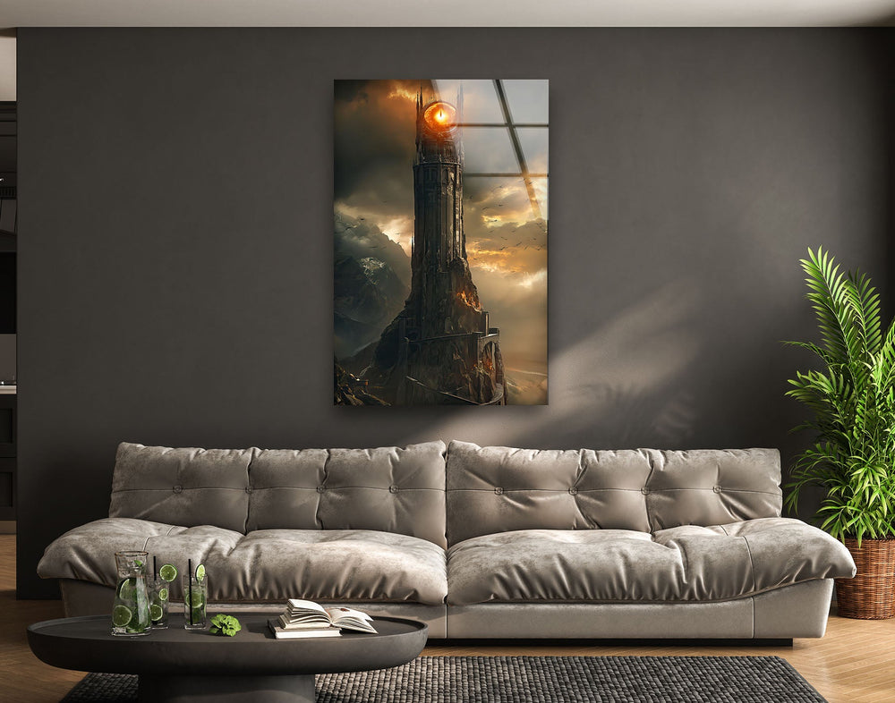 Lord of The Rings Great Eye Glass Wall Art glass pictures for Wall, glass prints wall art
