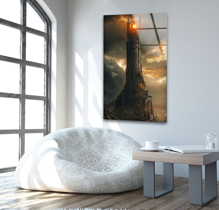 Lord of The Rings Great Eye Glass Wall Art glass wall decor, glass wall art decor
