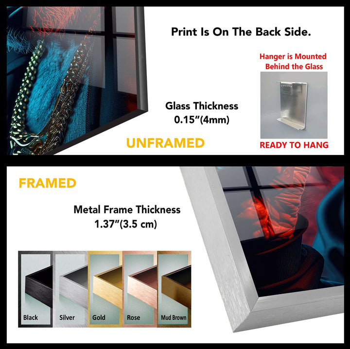 Mafia Gorilla Tempered Glass Wall Art - MyPhotoStation