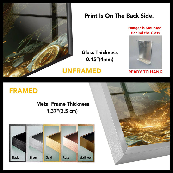 Majestic European Emerald Tempered Glass Wall Art - MyPhotoStation