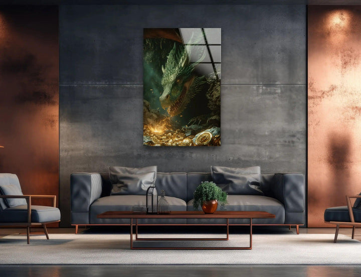 Majestic European Emerald Glass Wall Art glass photo prints, glass picture prints

