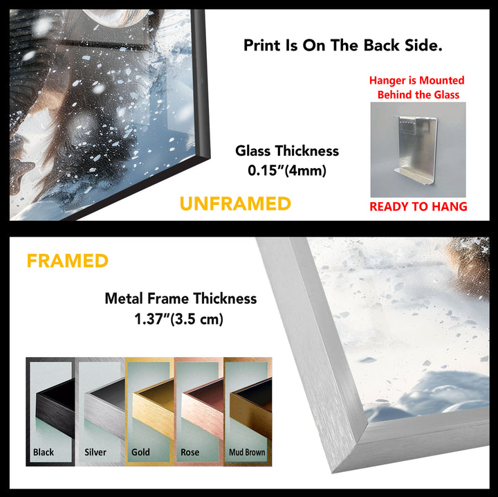 Mammoth Ice Glass Wall Art