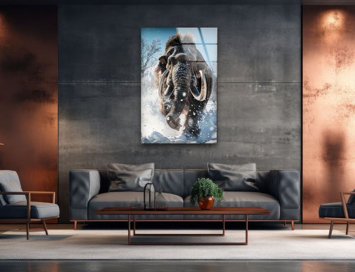 Mammoth Ice Glass Wall Art photo print on glass, prints on glass wall art
