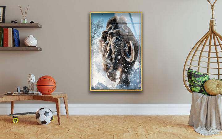 Mammoth Ice Glass Wall Art custom glass photo prints, large glass prints
