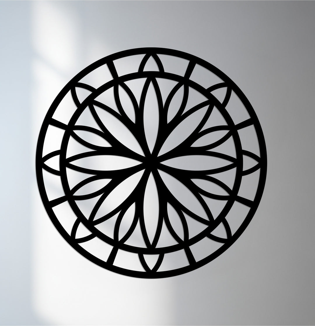 Mandala metal wall art for modern minimalist home décor