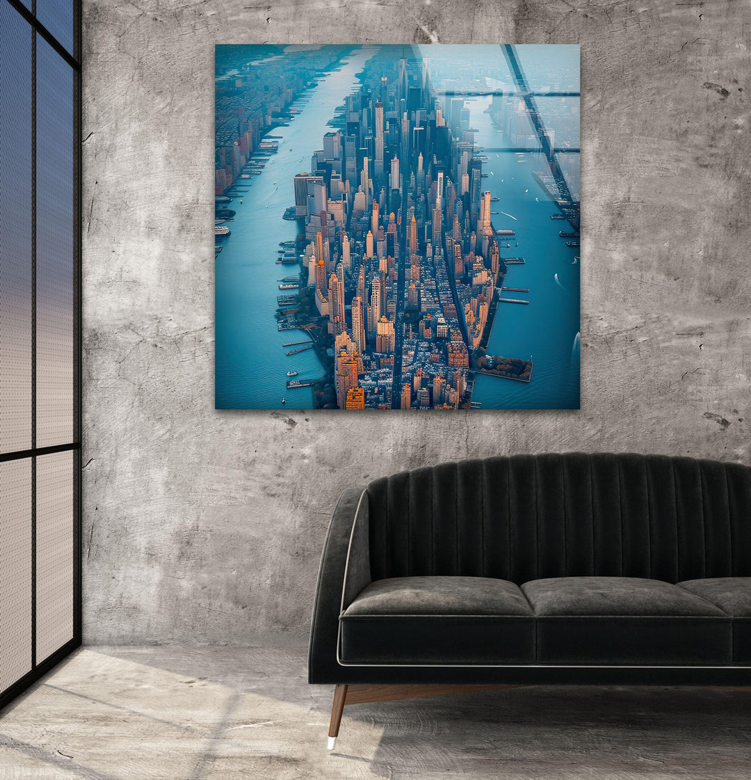 Manhattan Glass Wall Art large glass photo prints, glass wall photos

