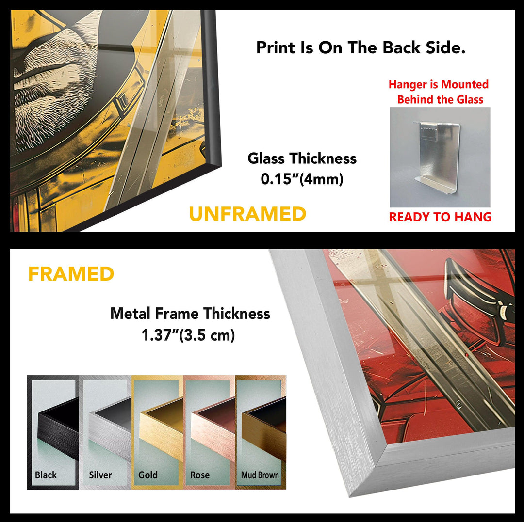 Marvel Deadpool und Wolverine Wandbilder aus Glas