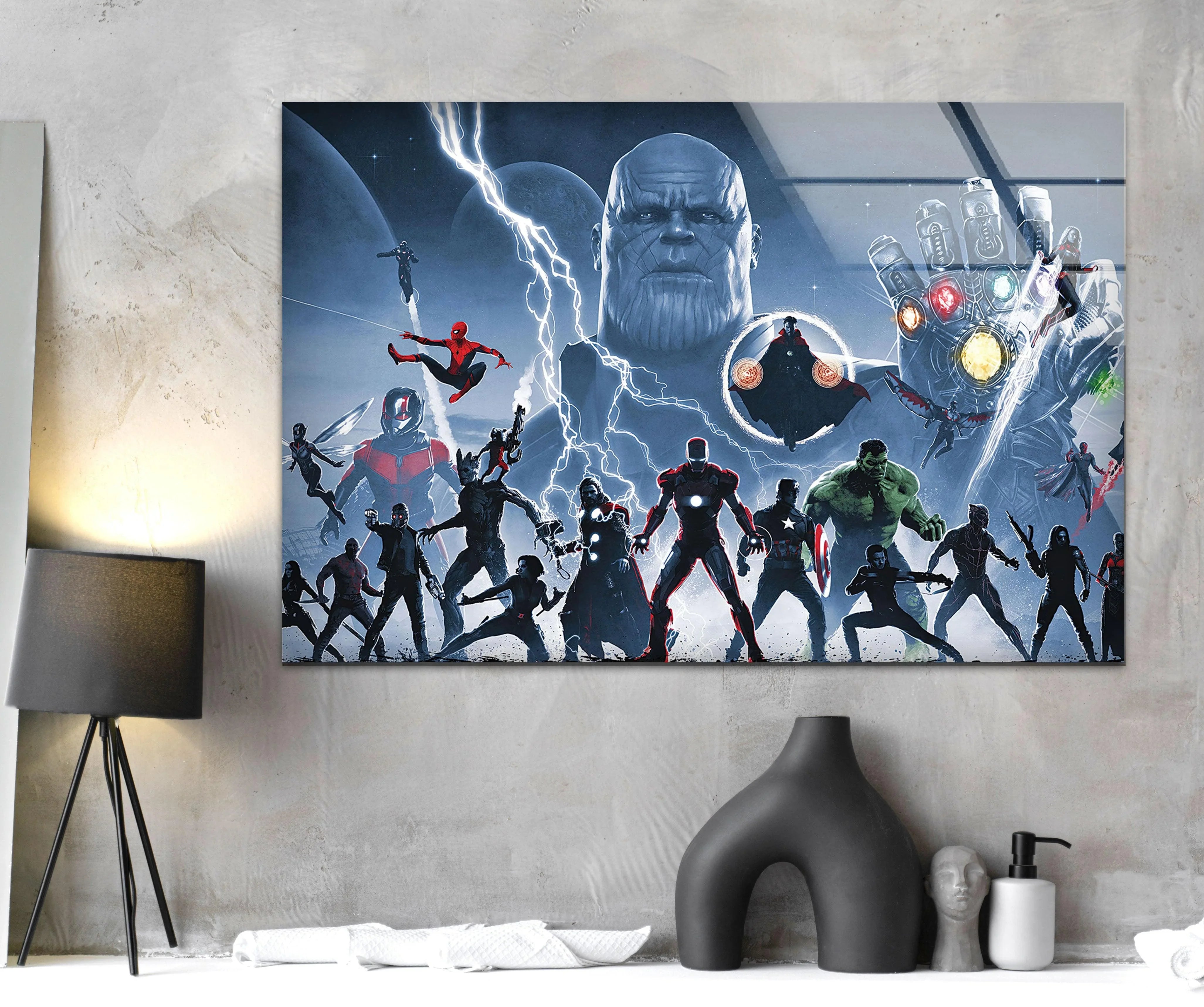 Marvel Avengers Glass Wall Art - MyPhotoStation.com