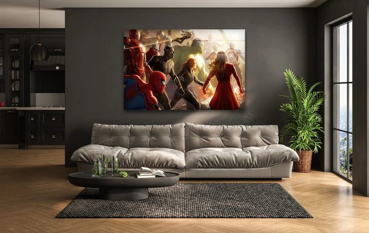 Marvel Avengers Glass Wall Art glass pictures for Wall, glass prints wall art
