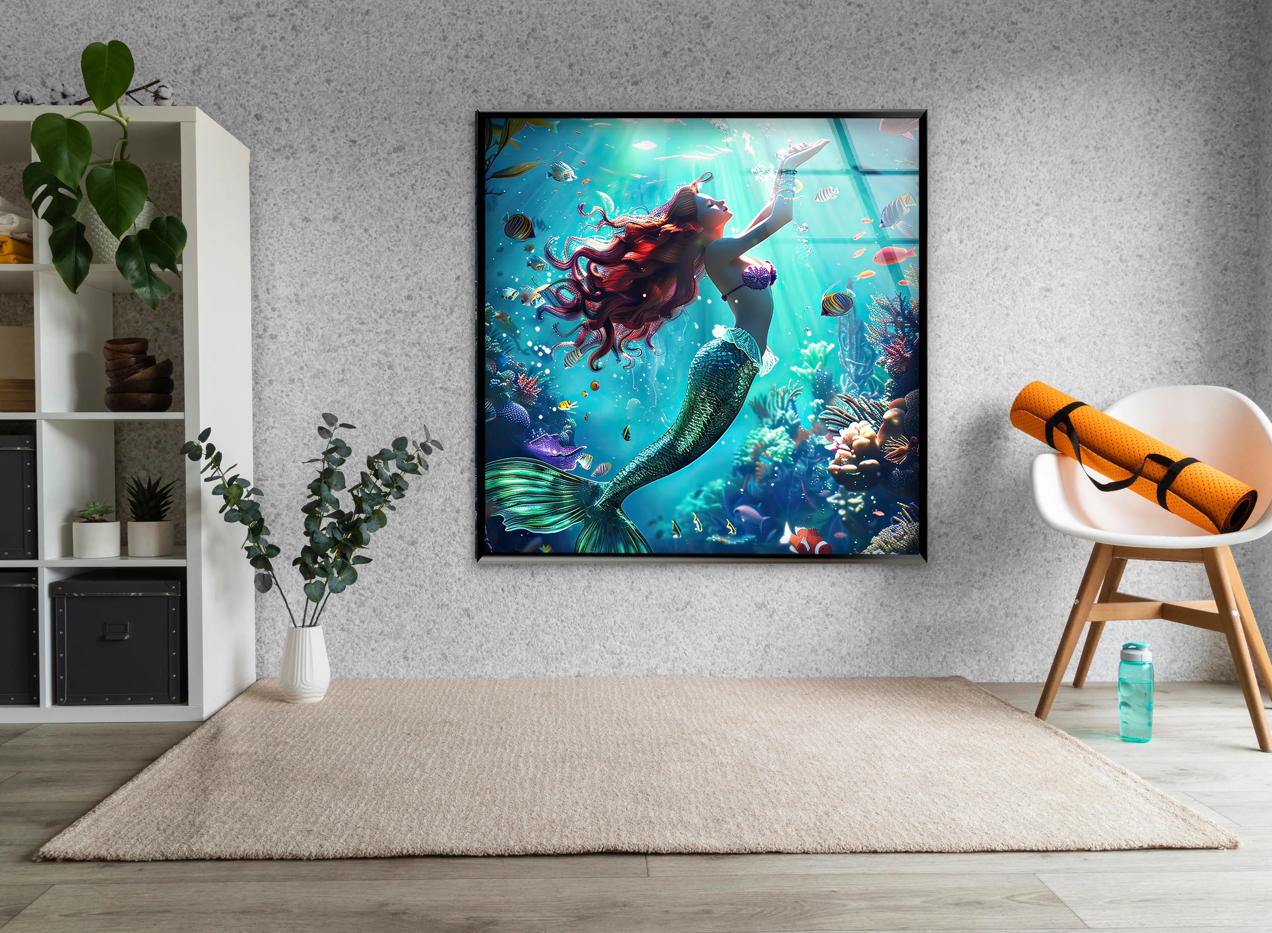Mermaid Tropical Wall Art – Ocean Fantasy Decor – MyPhotoStation