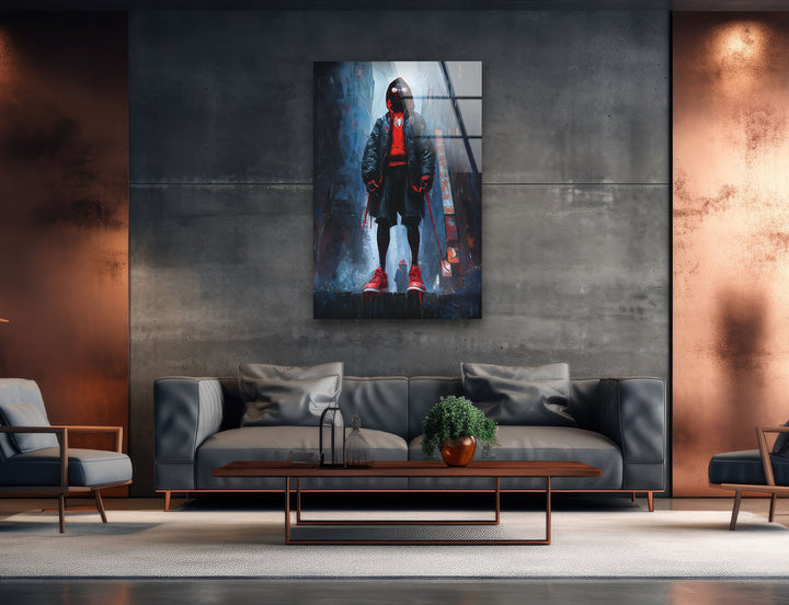 Miles Morales Raining Lass Wandkunst