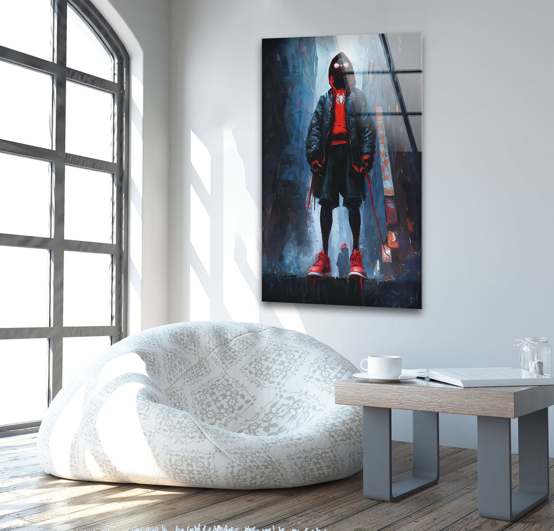 Miles Morales Raining Lass Wandkunst