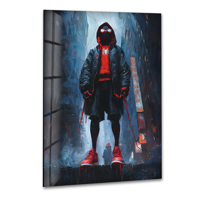 Miles Morales Raining Lass Wandkunst