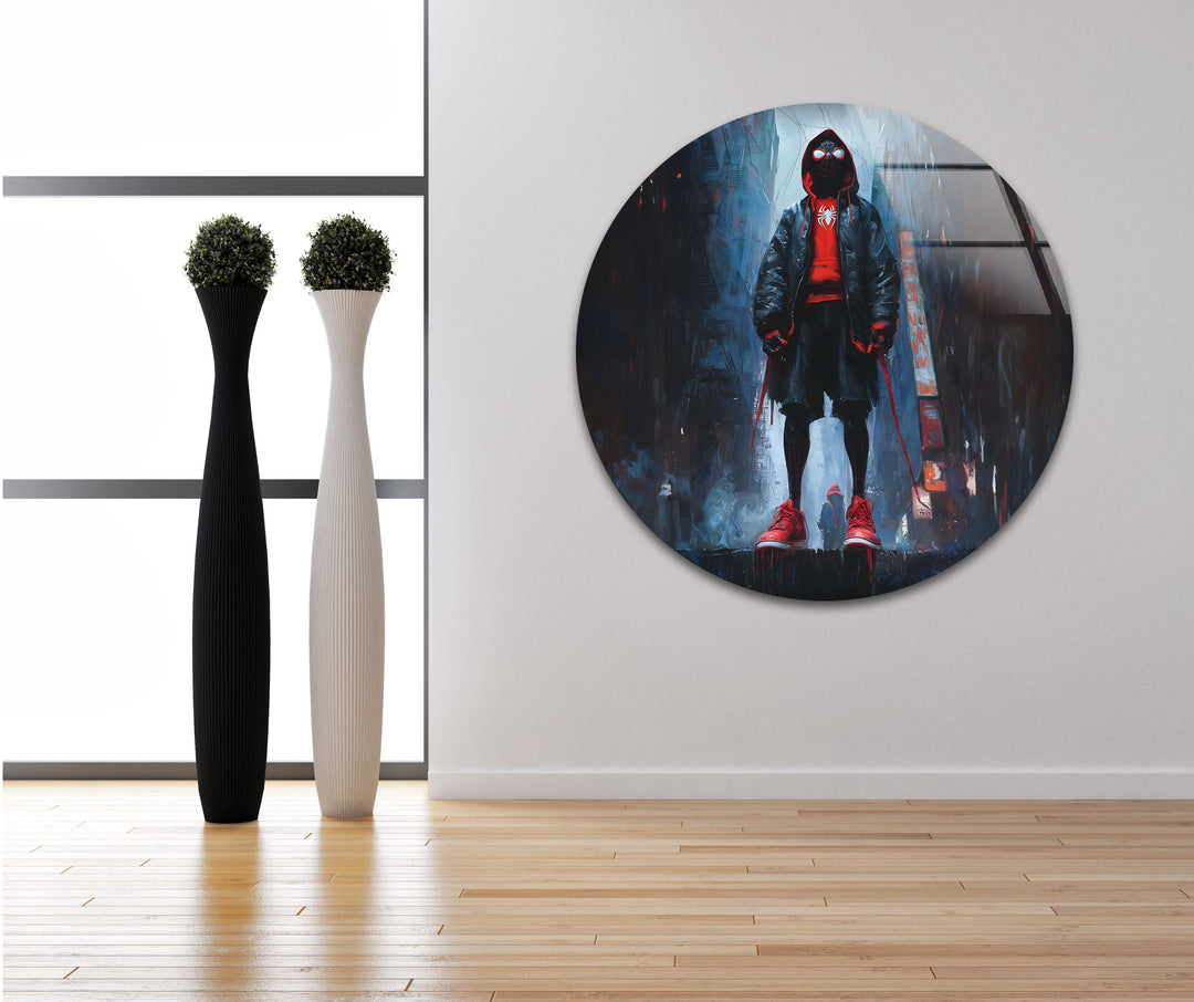 Miles Morales Raining Lass Wandkunst