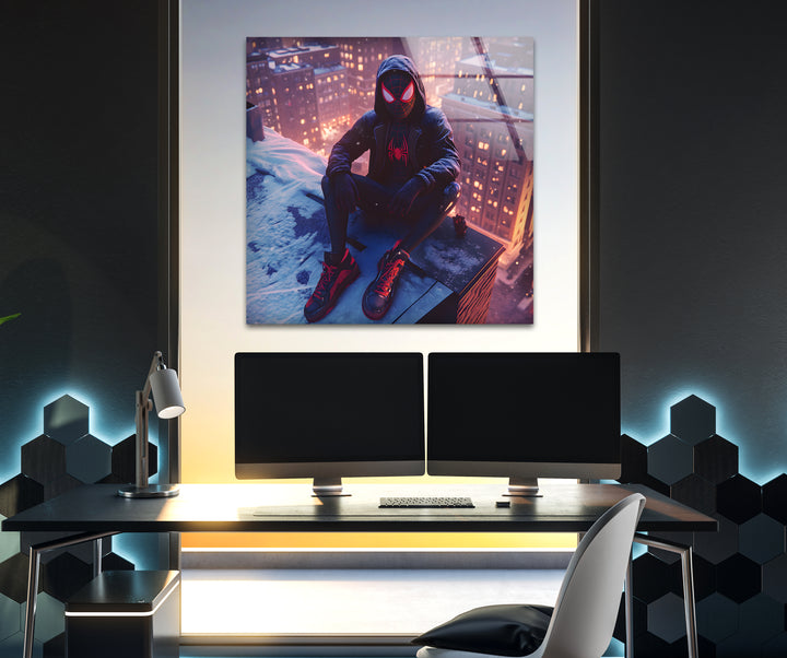 Eye-catching superheroes artwork designed to bring excitement and dynamic energy to any room
