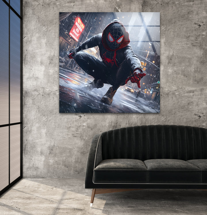 Superheroes art showcasing iconic characters brought to life with bold and vibrant designs
