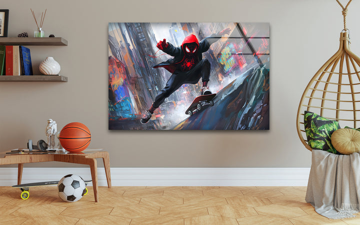 Superheroes artwork highlighting famous characters with vivid colors and imaginative details
