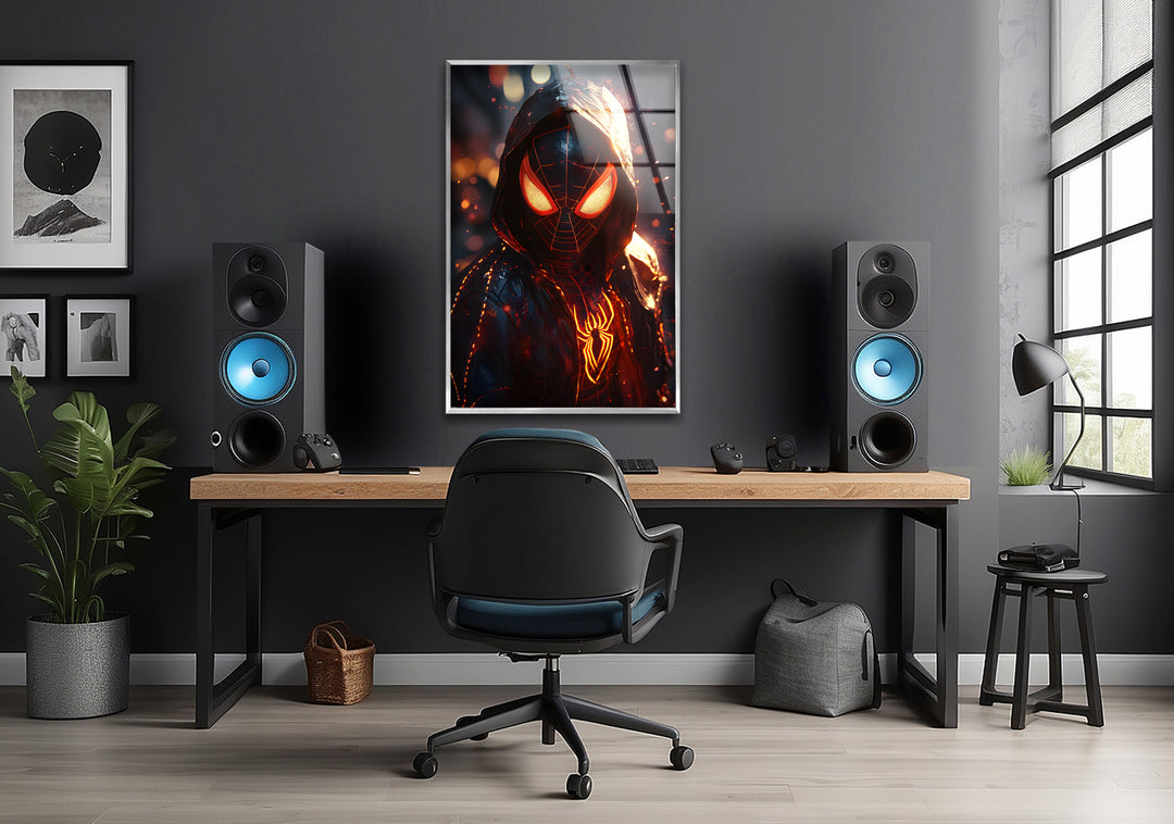 Superheroes art showcasing iconic characters brought to life with bold and vibrant designs
