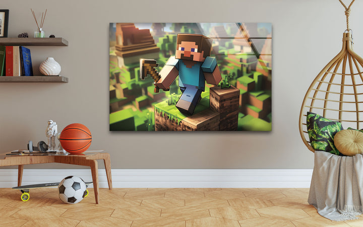 High-Definition Minecraft Glass Wall Art – A Must-Have for Gaming Spaces
