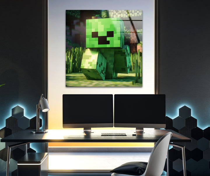 Eye-catching gamer wall decor showcasing intricate gaming art and stunning video game landscapes

