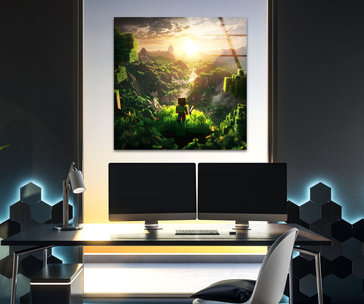 Gaming art featuring vibrant and dynamic designs inspired by iconic video games and gamer culture
