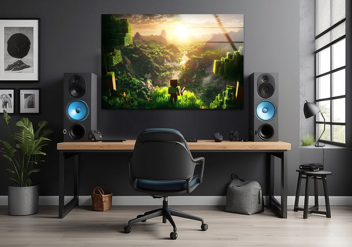 Video game art showcasing immersive worlds and characters perfect for gaming decor enthusiasts
