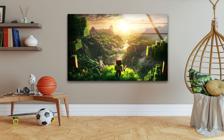 Gamer wall decor featuring unique and detailed video game art to enhance any gaming setup
