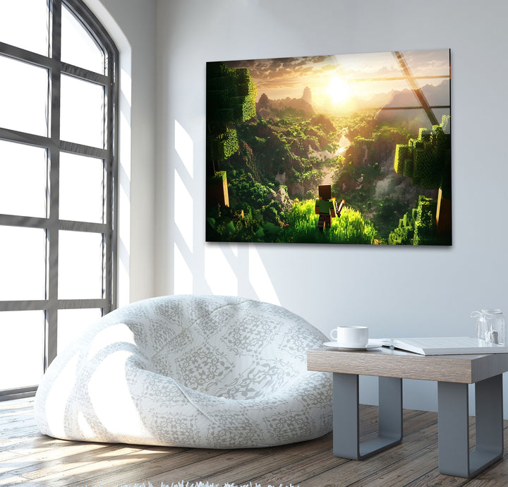 Gaming decor that combines bold colors and intricate artwork to celebrate gamer culture

