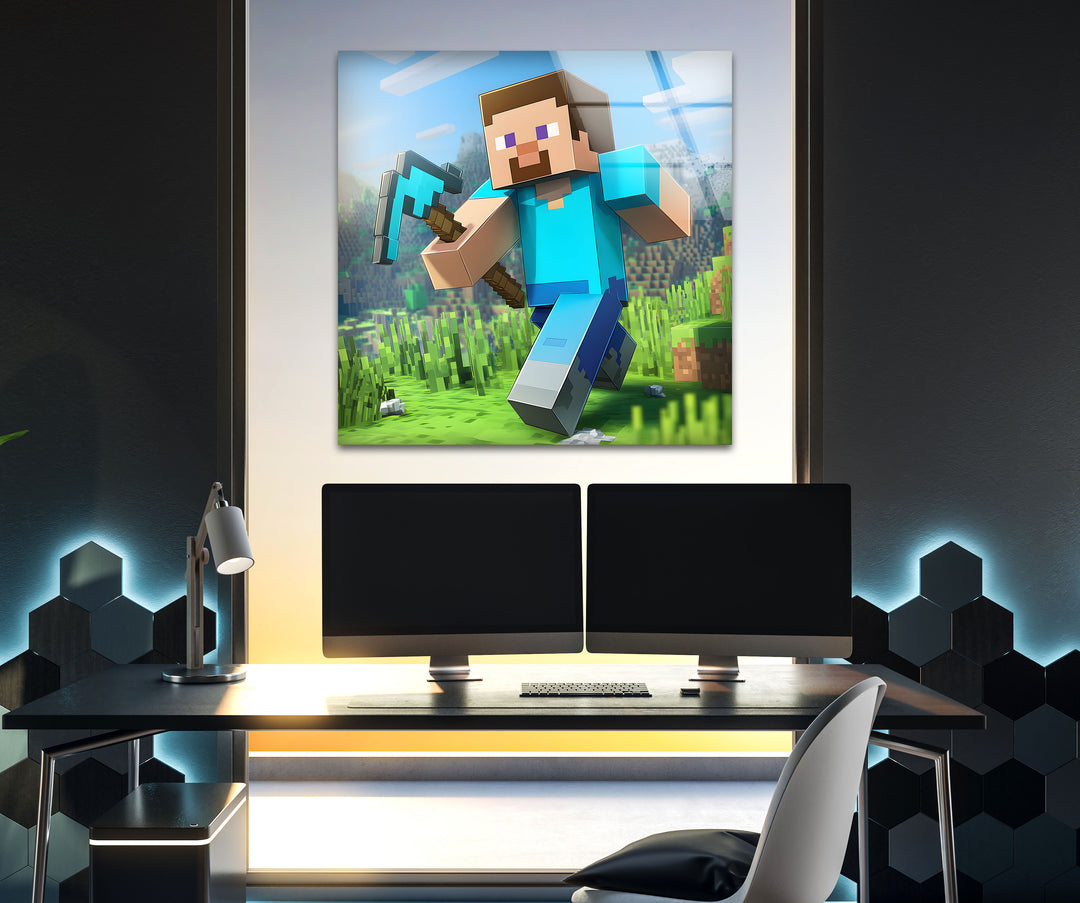 Gamer wall decor featuring unique and detailed video game art to enhance any gaming setup
