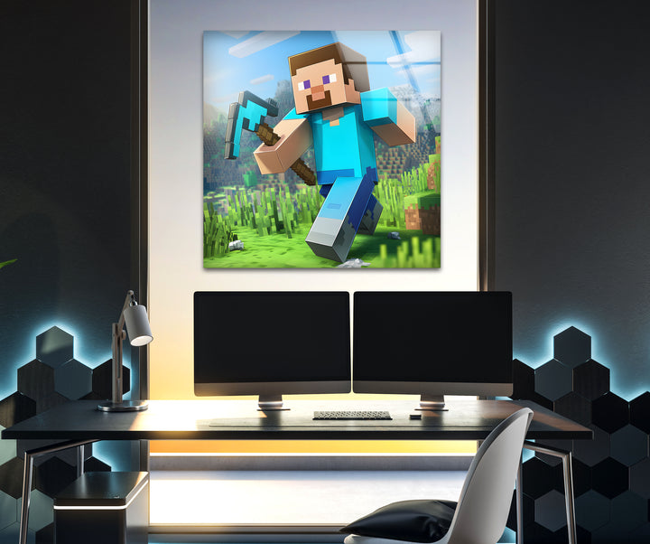 Gamer wall decor featuring unique and detailed video game art to enhance any gaming setup

