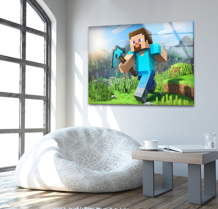 Gaming art inspired by legendary video games, perfect for creating a bold gamer wall decor